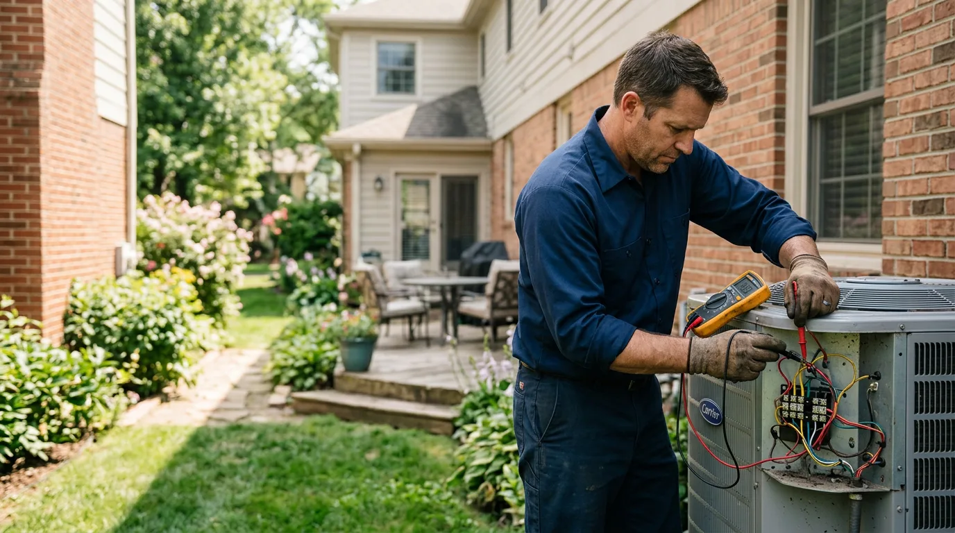 HVAC technician working near Camano Island, WA